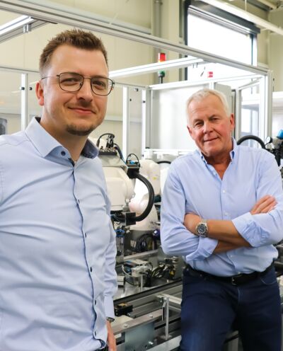 Visionäre DNA in zweiter Generation: Geschäftsführer Matthias und Matthias Fabian Goeke der IBG I Goeke Technology Group